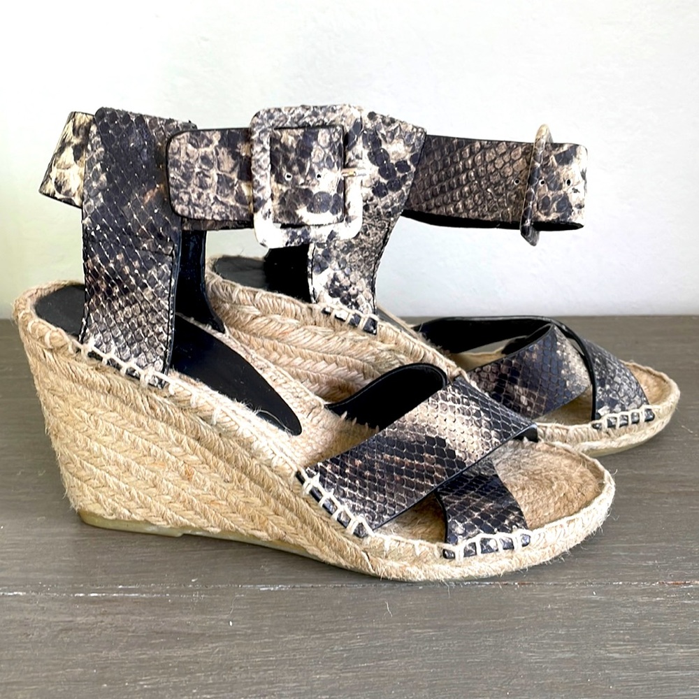 Vince snakeskin espadrille size 5